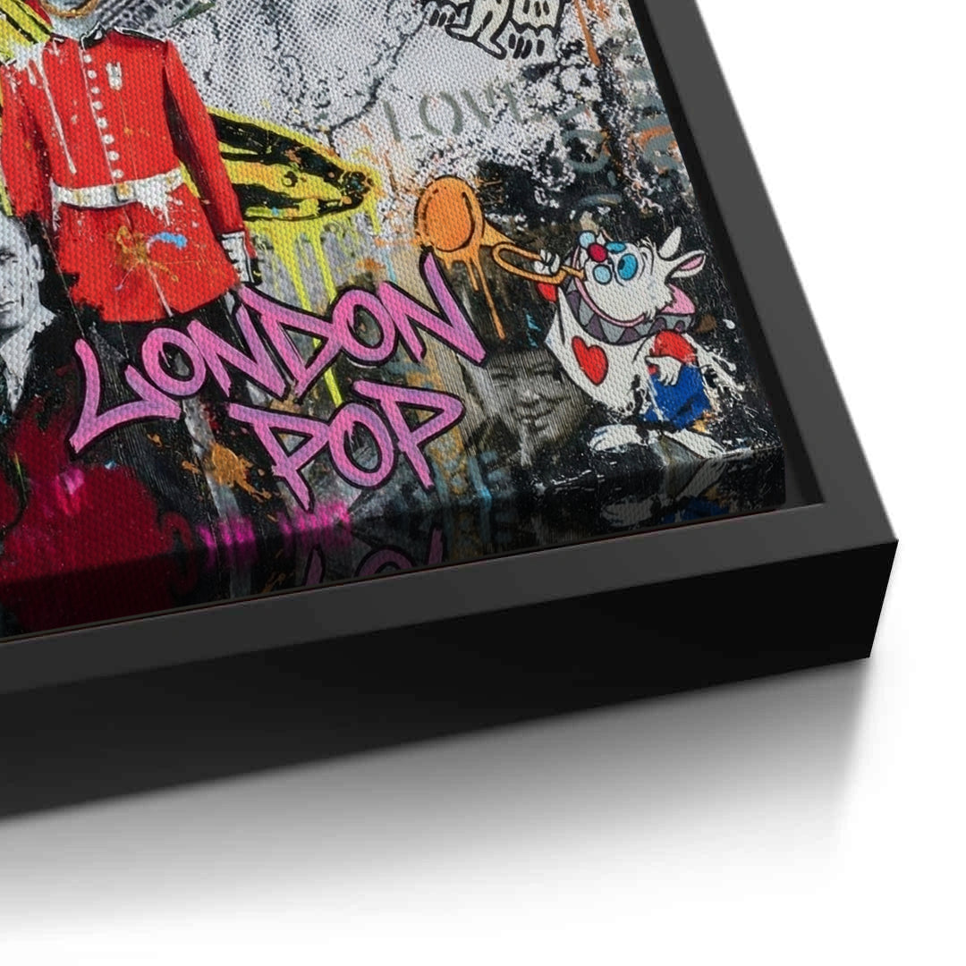 2British Icons Graffiti - Canvas