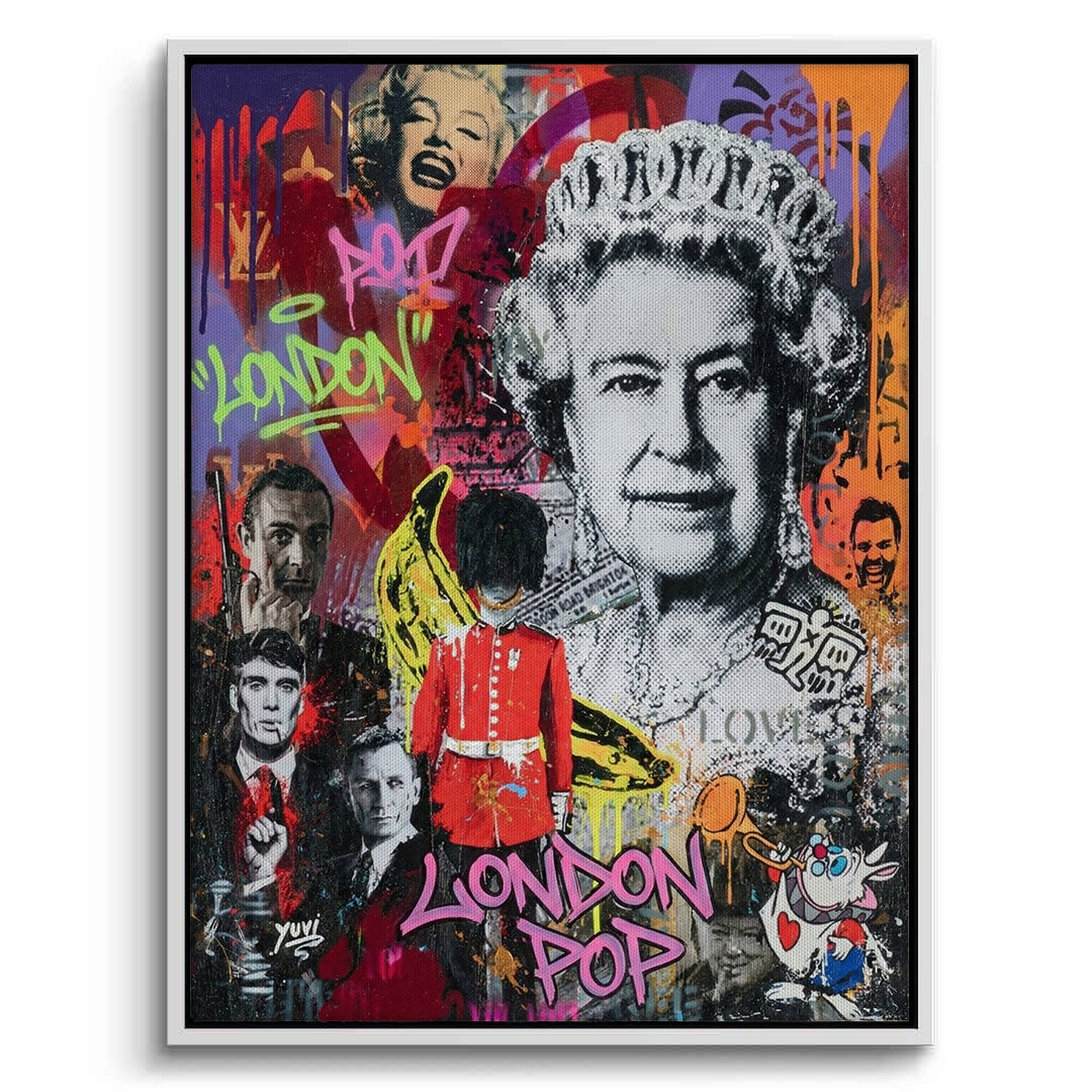 2British Icons Graffiti - Canvas