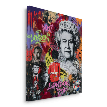 British Icons Graffiti - Canvas