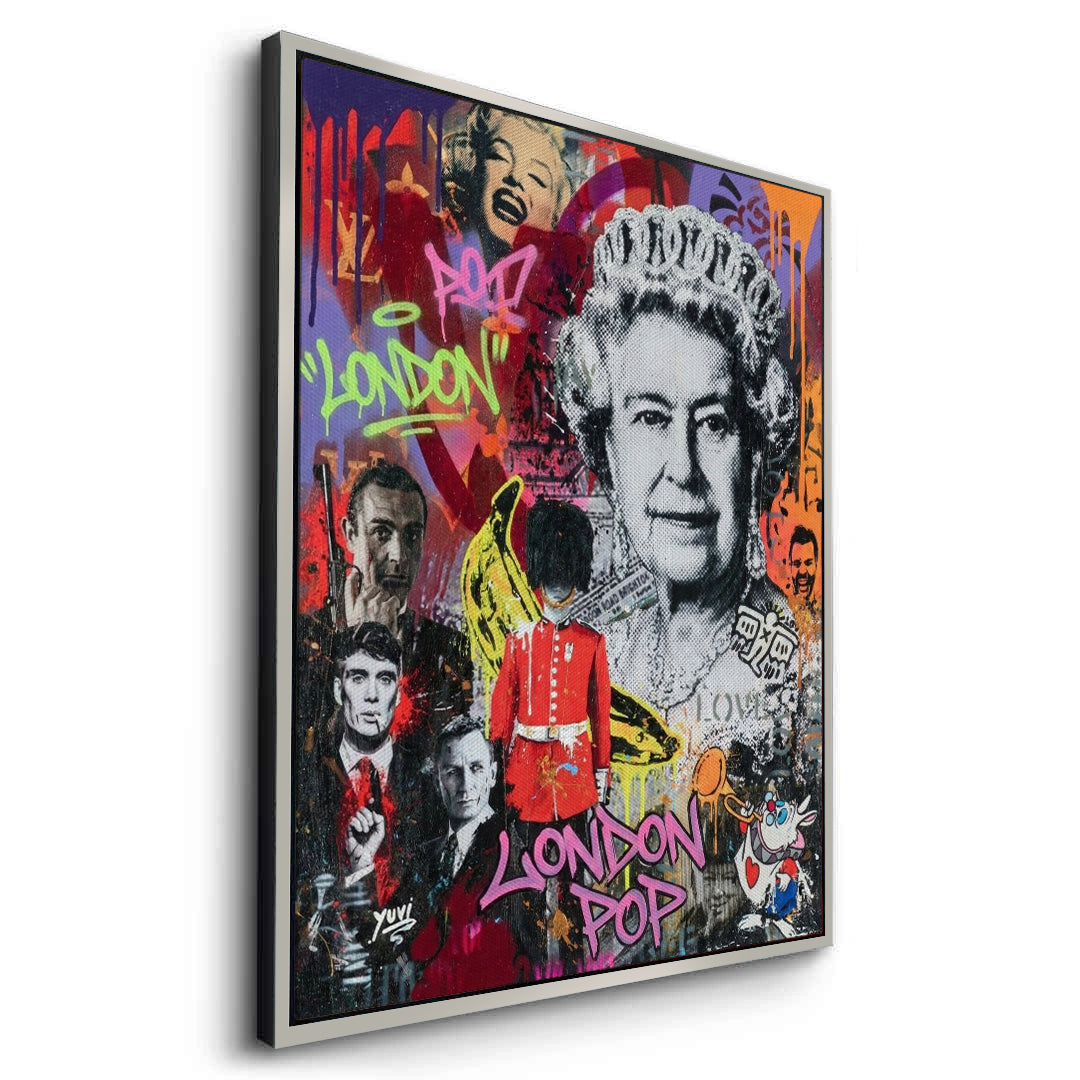 2British Icons Graffiti - Canvas
