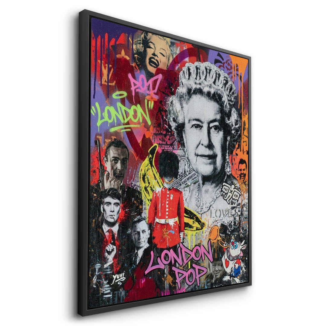 2British Icons Graffiti - Canvas