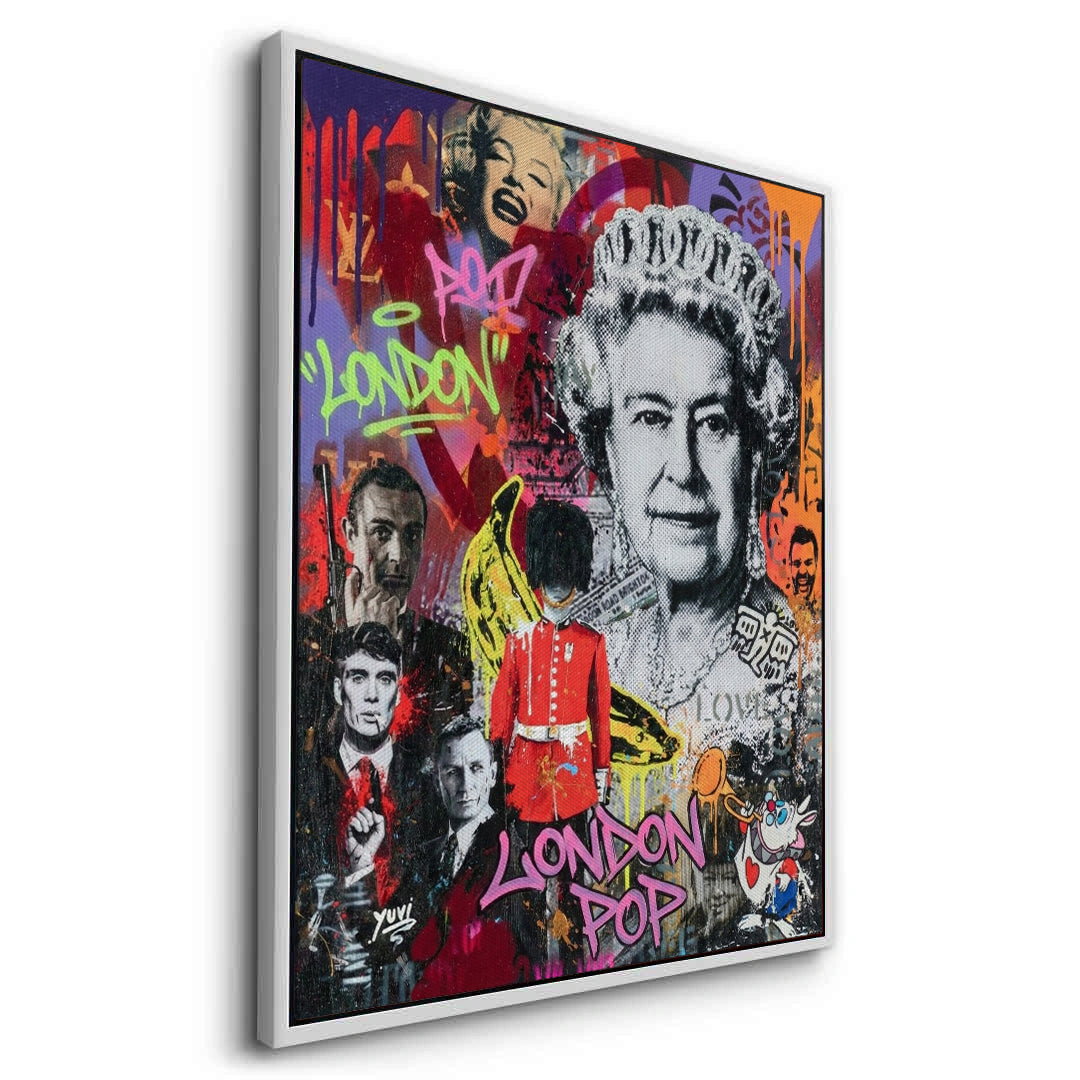 2British Icons Graffiti - Canvas