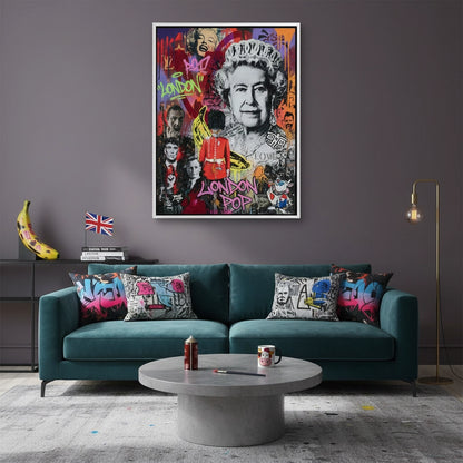 British Icons Graffiti - Canvas