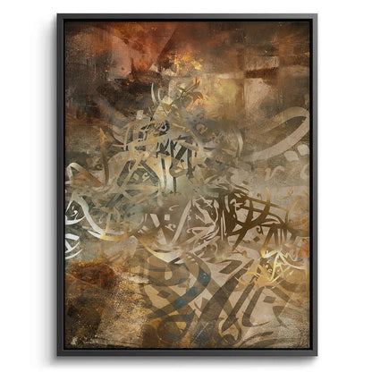 Brushstroke Calligraphy - Canvas