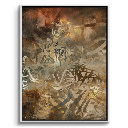 Brushstroke Calligraphy - Canvas