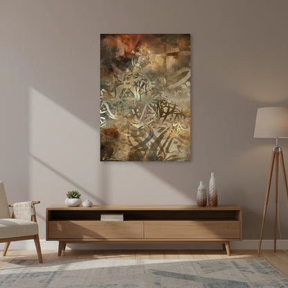 Brushstroke Calligraphy - Canvas