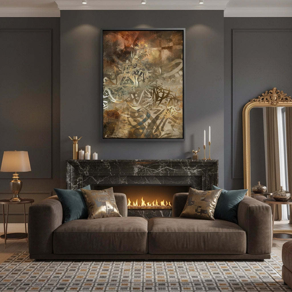 2Brushstroke Calligraphy - Canvas