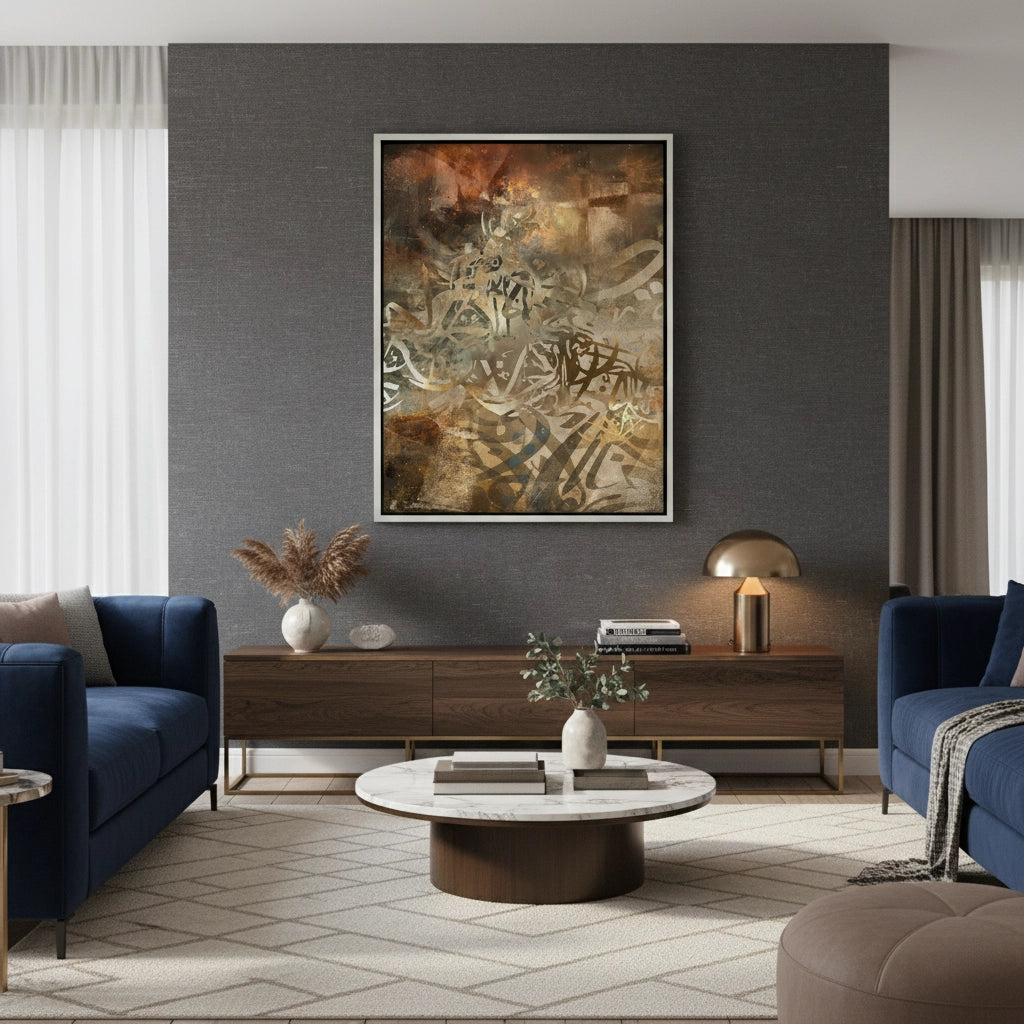 2Brushstroke Calligraphy - Canvas