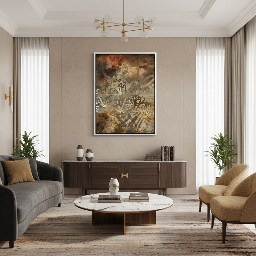 2Brushstroke Calligraphy - Canvas