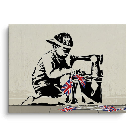 Bunting Boy - Canvas