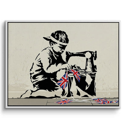 Bunting Boy - Canvas
