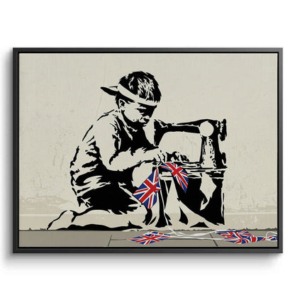 Bunting Boy - Canvas