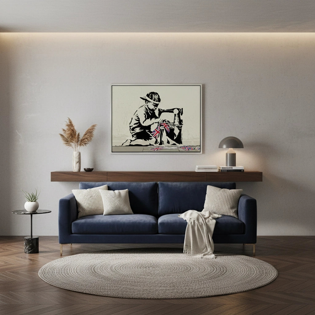 Bunting Boy - Canvas