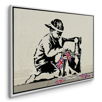 Bunting Boy - Canvas