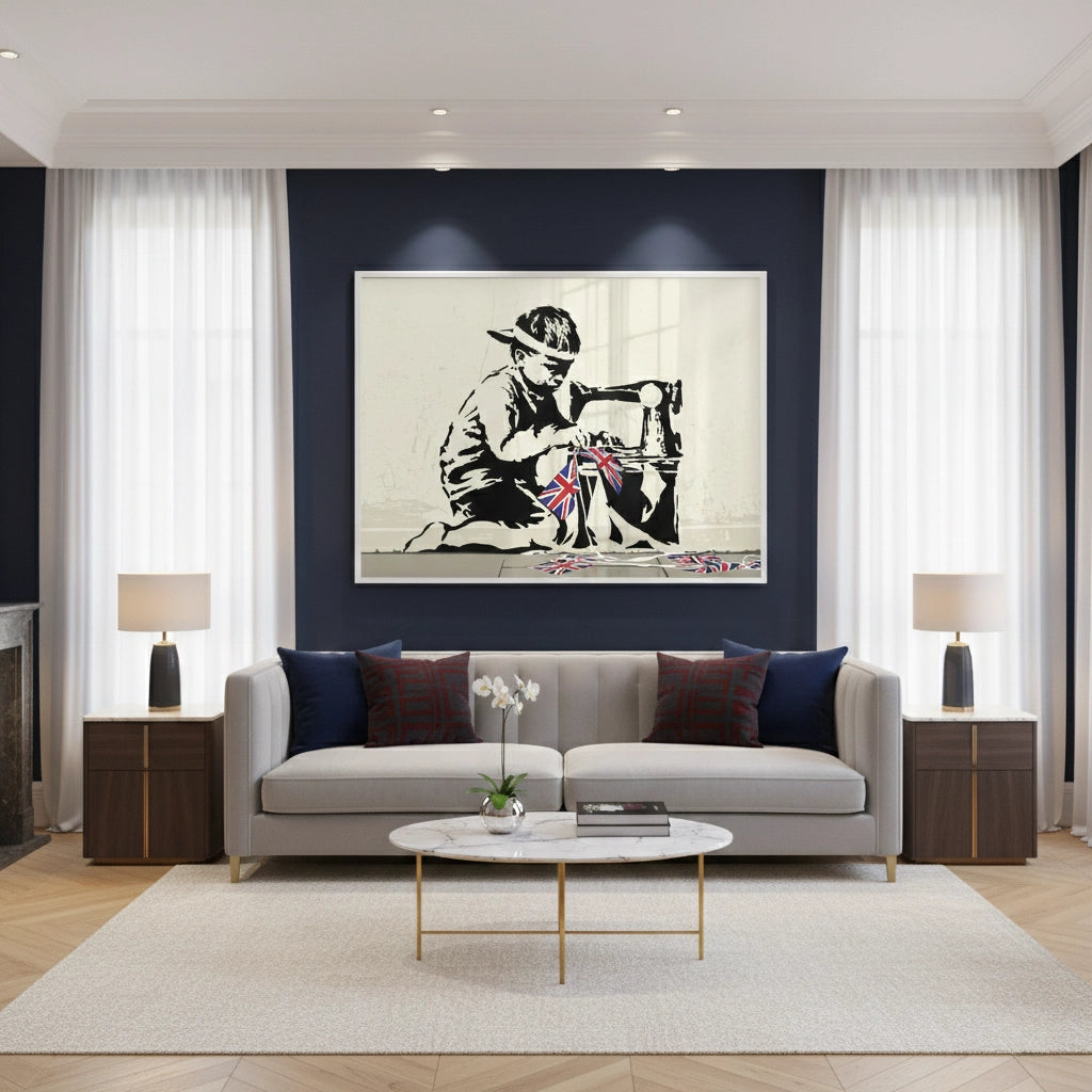 Bunting Boy - Fine Art