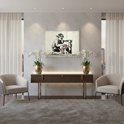 Bunting Boy - Fine Art