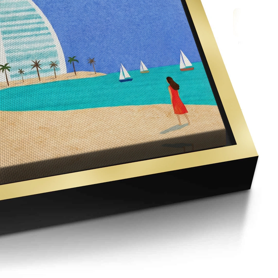 2Burj Al Arab Sailboat - Canvas