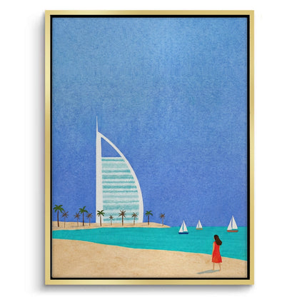 Burj Al Arab Sailboat - Canvas