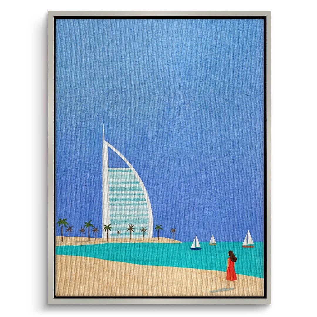 2Burj Al Arab Sailboat - Canvas