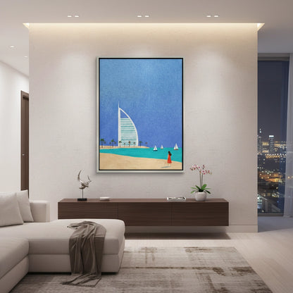 Burj Al Arab Sailboat - Canvas
