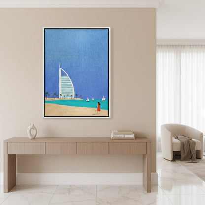 Burj Al Arab Sailboat - Canvas