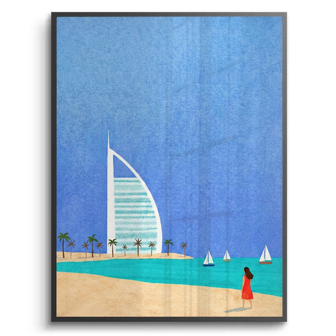 2Burj Al Arab Sailboat - Fine Art
