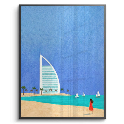 Burj Al Arab Sailboat - Fine Art