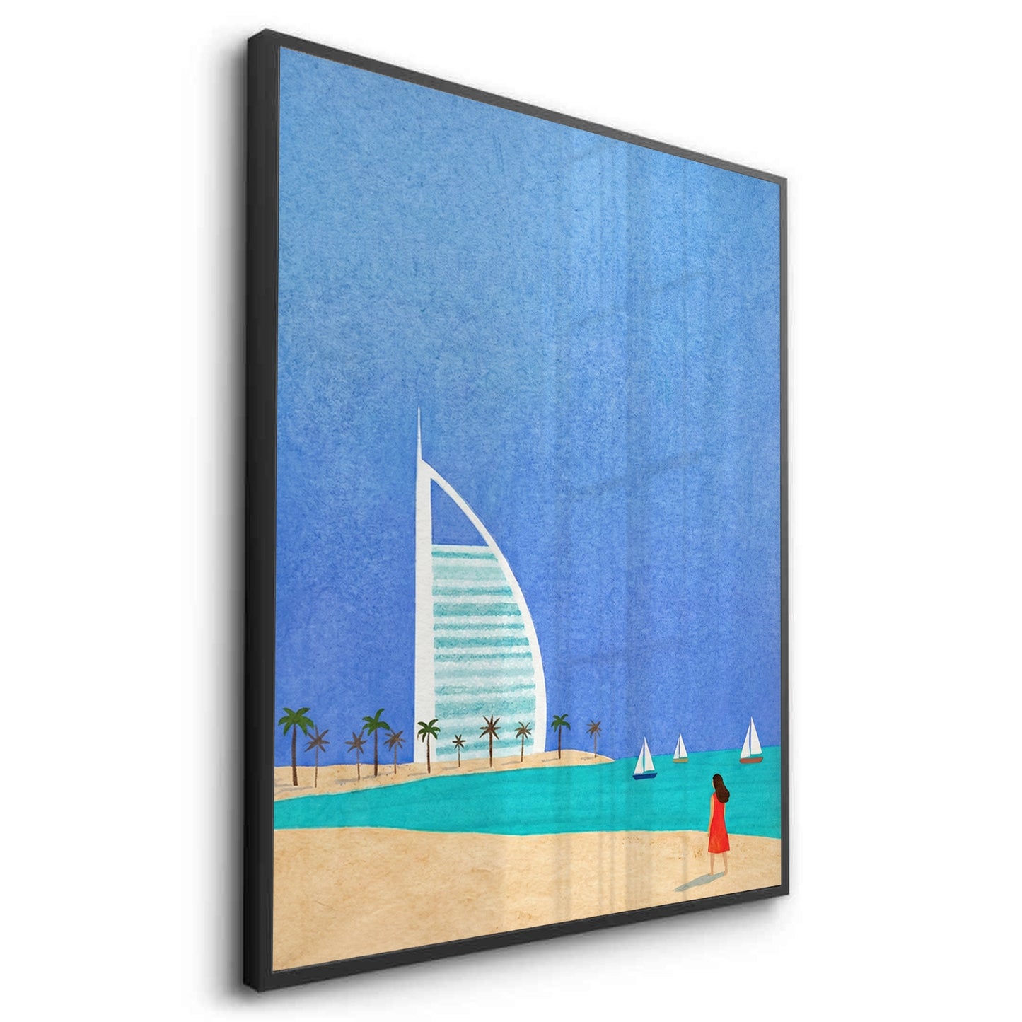 2Burj Al Arab Sailboat - Fine Art