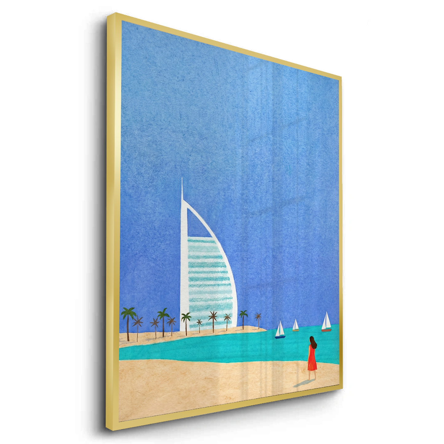 2Burj Al Arab Sailboat - Fine Art