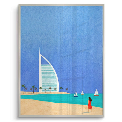 Burj Al Arab Sailboat - Fine Art
