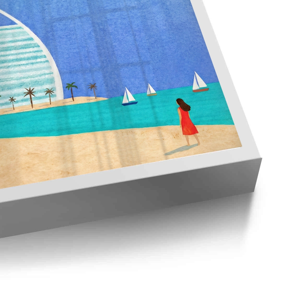 2Burj Al Arab Sailboat - Fine Art