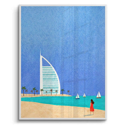 Burj Al Arab Sailboat - Fine Art