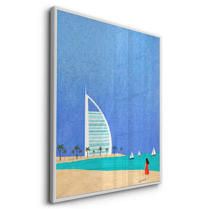 Burj Al Arab Sailboat - Fine Art