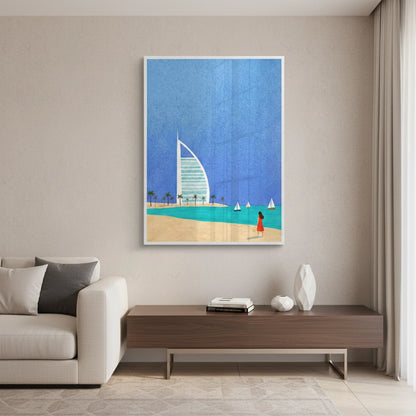 Burj Al Arab Sailboat - Fine Art