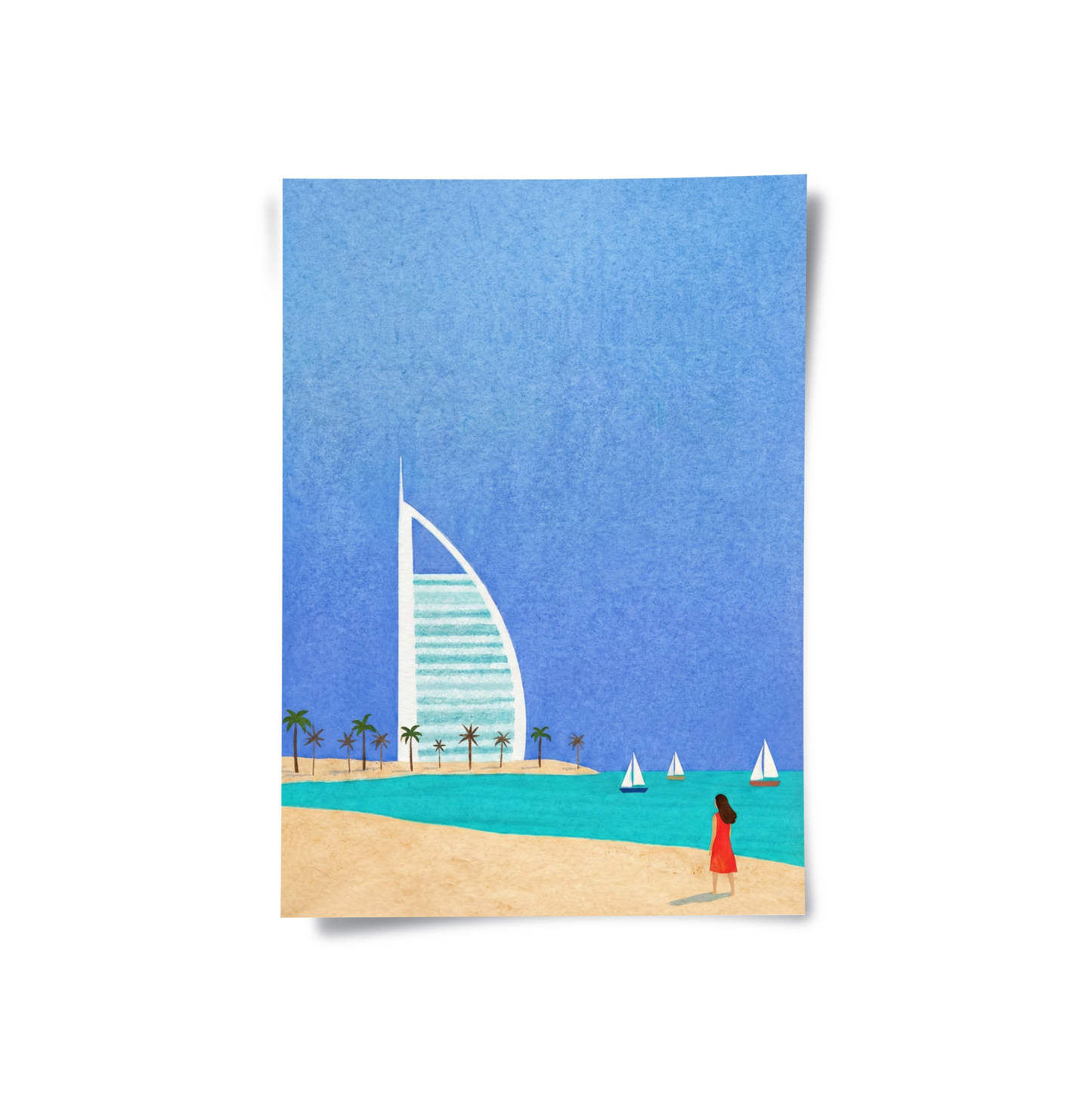 2Burj Al Arab Sailboat - Poster
