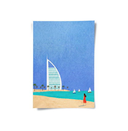 Burj Al Arab Sailboat - Poster