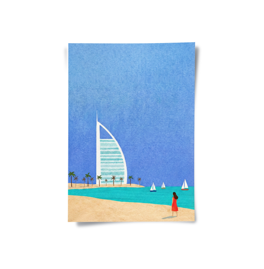 Burj Al Arab Sailboat - Poster