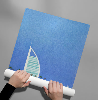 Burj Al Arab Sailboat - Poster