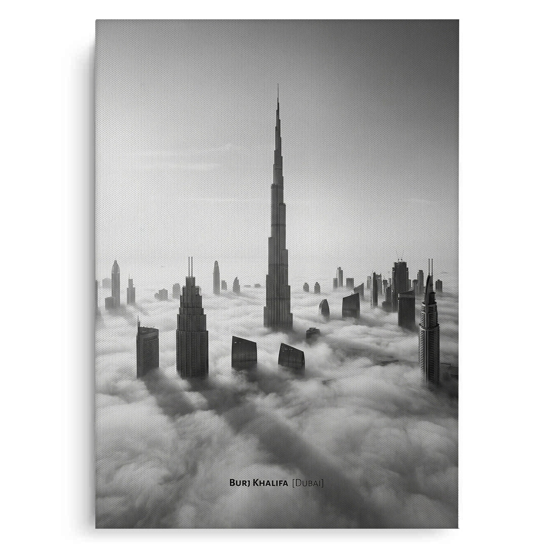2Burj Khalifa Above the Clouds - Canvas
