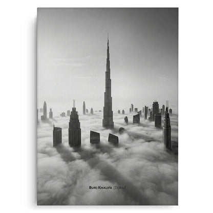Burj Khalifa Above the Clouds - Canvas