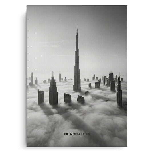 Burj Khalifa Above the Clouds - Canvas