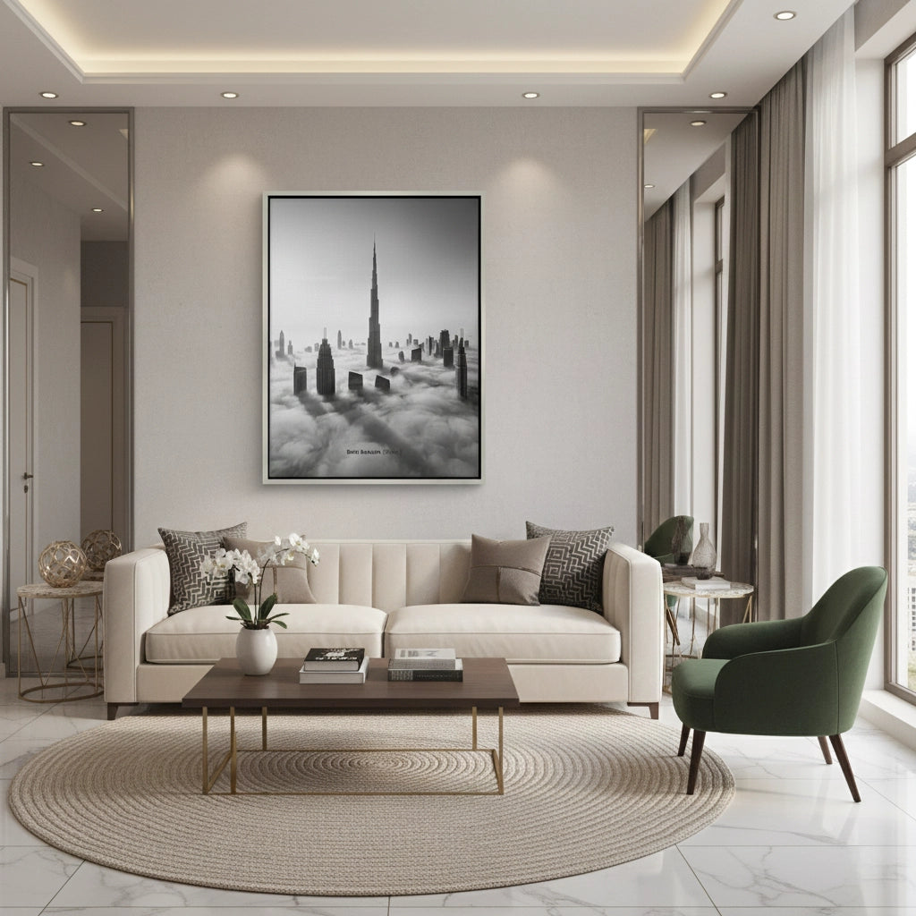 2Burj Khalifa Above the Clouds - Canvas