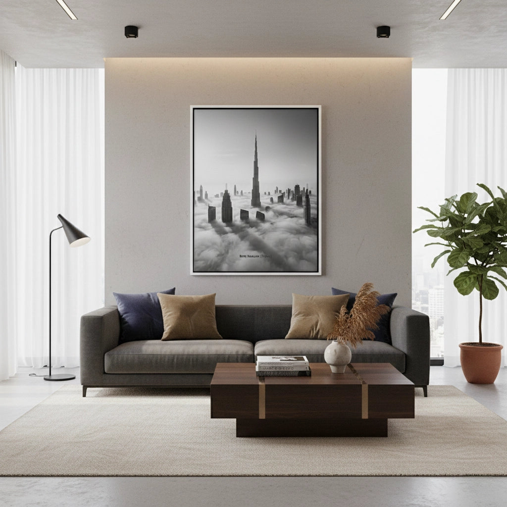 2Burj Khalifa Above the Clouds - Canvas