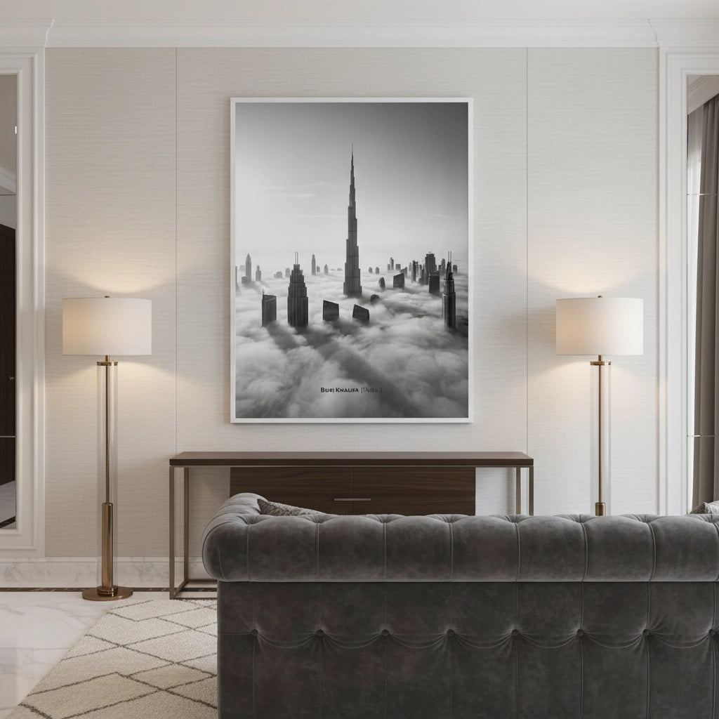 2Burj Khalifa Above the Clouds - Fine Art