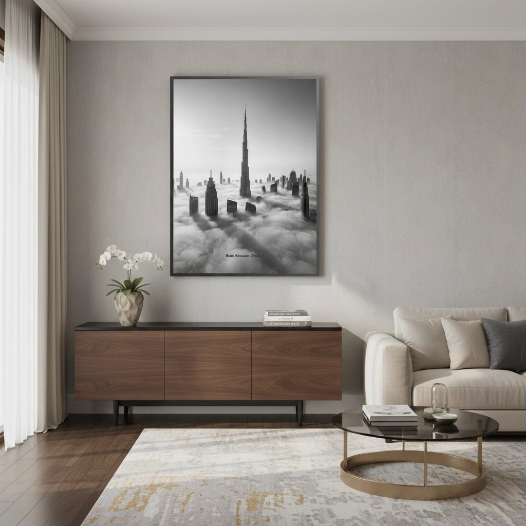 2Burj Khalifa Above the Clouds - Fine Art