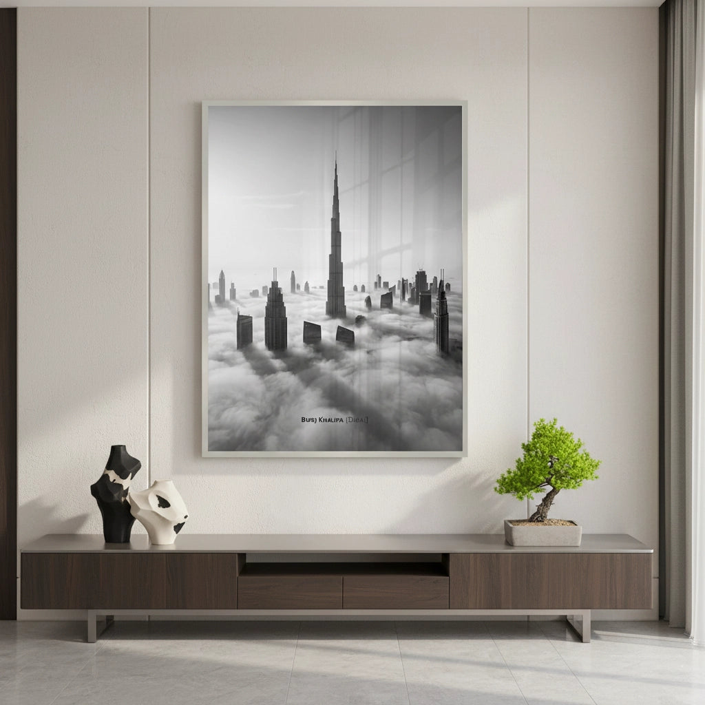 2Burj Khalifa Above the Clouds - Fine Art