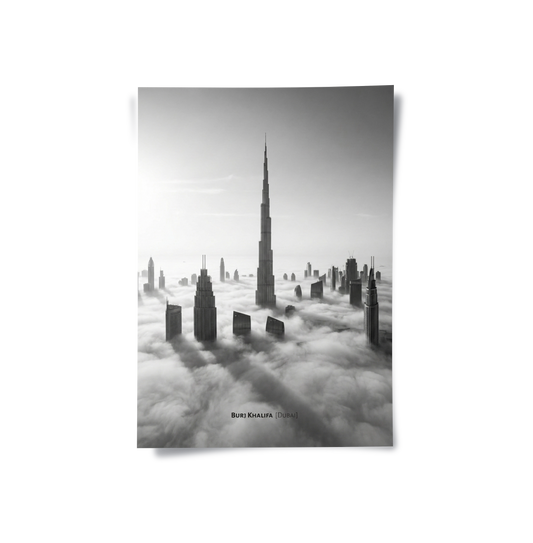 Burj Khalifa Above the Clouds - Poster