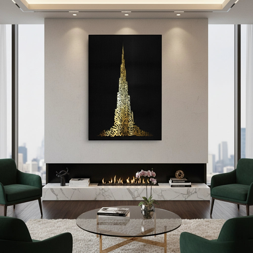 Burj Khalifa Gold Edition - Canvas