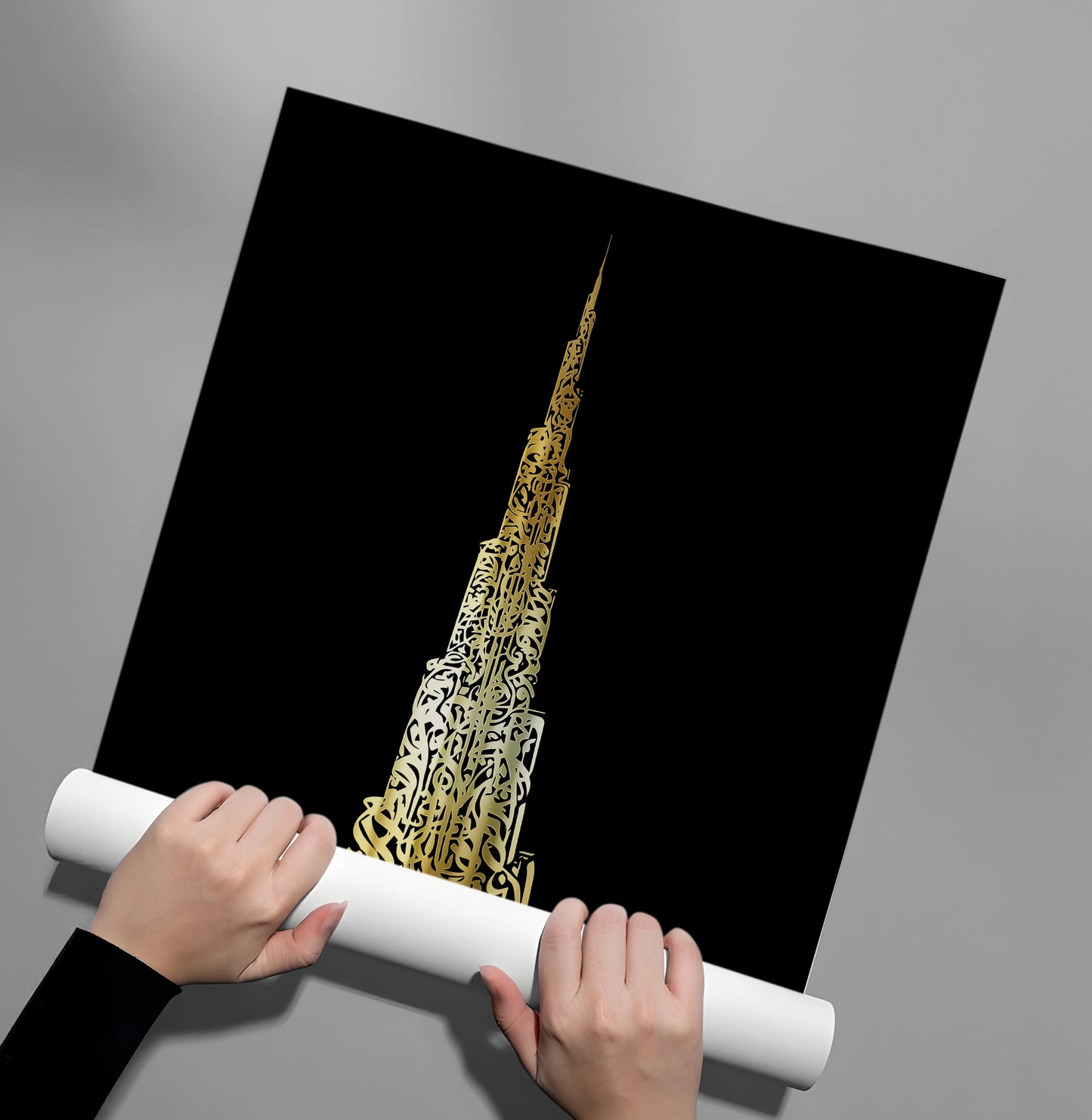 2Burj Khalifa Gold Edition - Poster