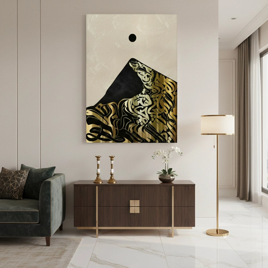 Calligraffiti Mountain - Canvas